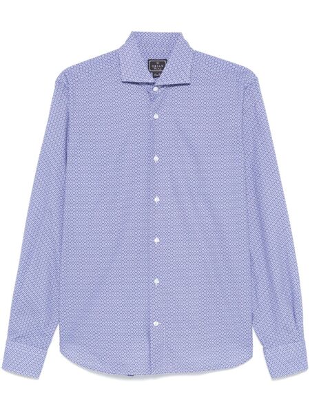  Orian Graphic-print Shirt - Blue 