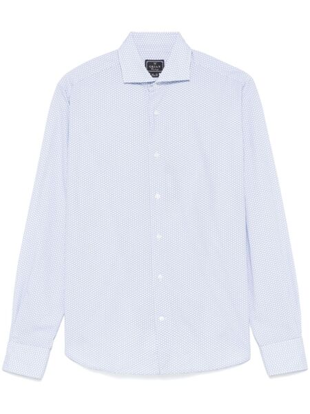  Orian Graphic Print Shirt - Blue 