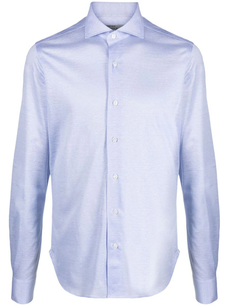  Orian Long-sleeve Buttoned Shirt - Blue 