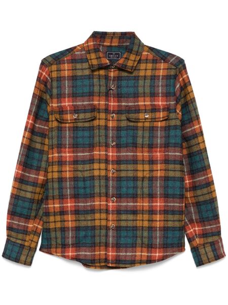  Orian Plaid-pattern Shirt - Yellow 