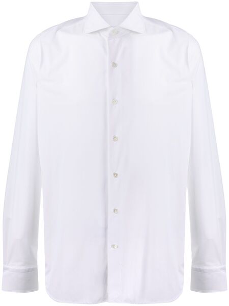  Orian Plain Long-sleeve Shirt - White 