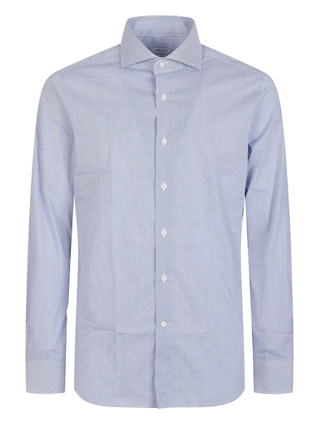 Orian Striped Cotton Shirt - Blue 