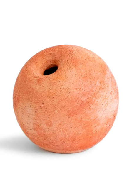  Origin Made Small Salt Clay Vase (12cm) - Orange 