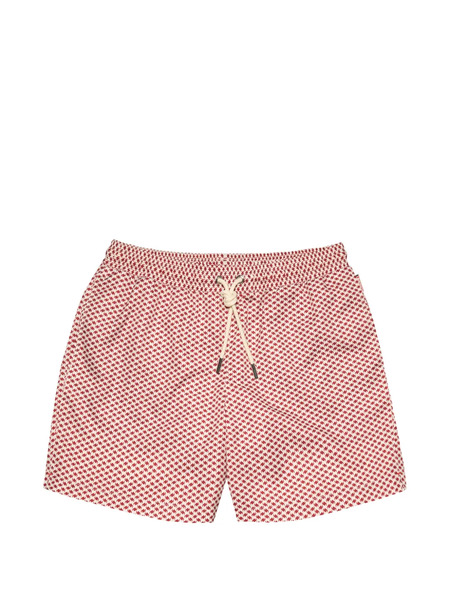  Orlebar Brown Boxer Patterned Swim Shorts - Red 