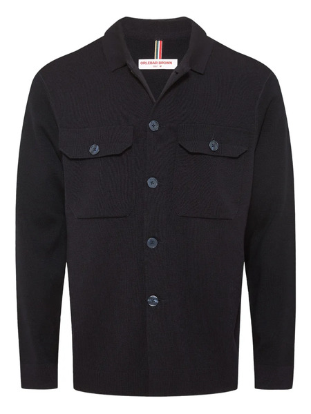  Orlebar Brown Brigg Buttoned Shirt Jacket - Blue 