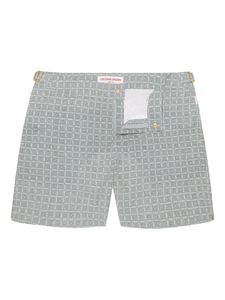  Orlebar Brown Geometric-pattern Swim Shorts - Grey 