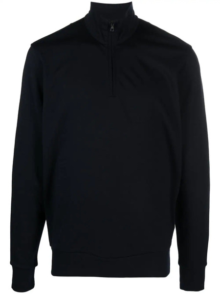  Orlebar Brown Half-zip Wool Jumper - Grey 
