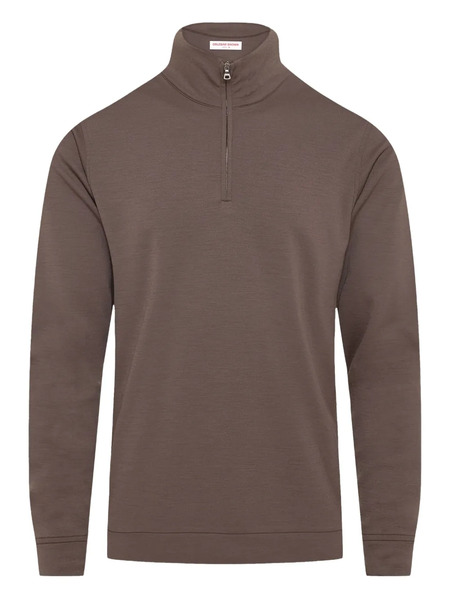  Orlebar Brown Isar Half-zip Merino Wool Sweater 