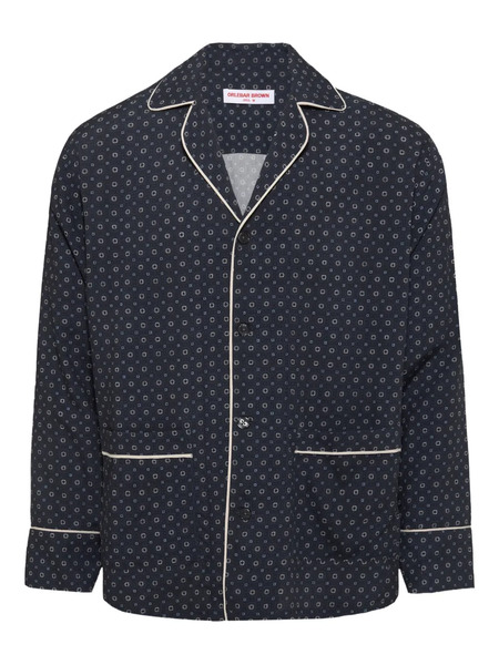  Orlebar Brown Murray Printed Overshirt - Blue 