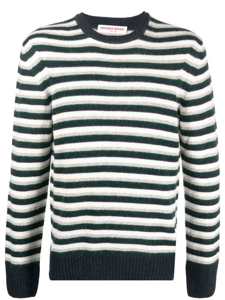  Orlebar Brown Stripe-print Knit Jumper - Neutrals 