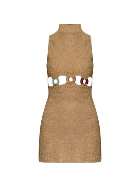  Oséree Cutout Ring Minidress - Gold 