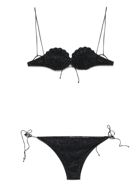  Oséree Lumière Shell Bikini Set - Black 