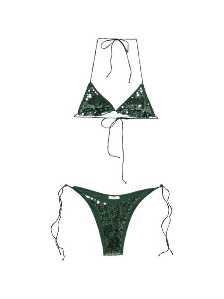  Oséree Marylin Sequinned Bikini - Green 