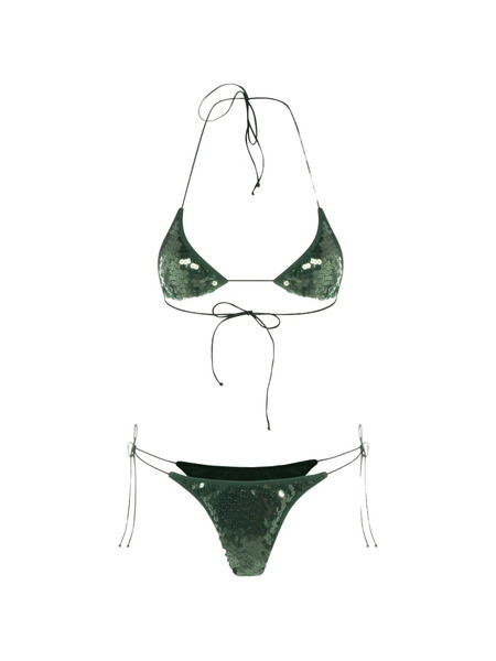  Oséree Marylin Sequinned Bikini - Green 