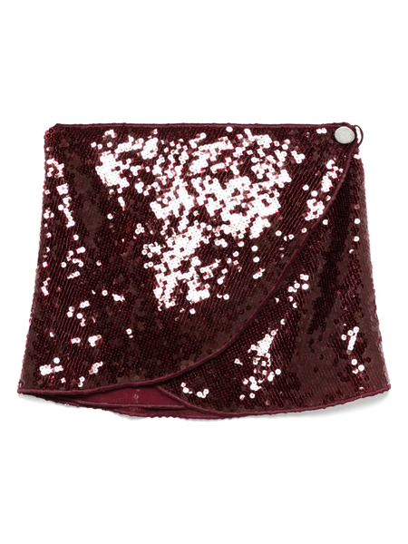  Oséree Sequin-embellished Wrap Skirt - Red 