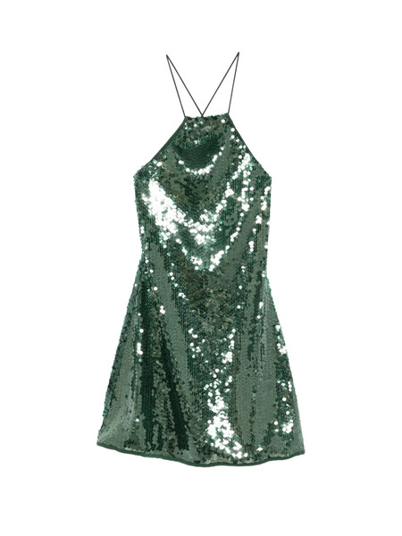  Oséree Sequinmbellishment Mini Dress - Green 