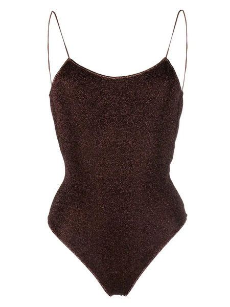  Oséree Shimmer-effect Swimsuit - Brown 