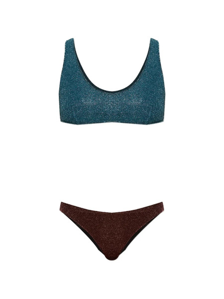  Oséree Two-tone Two-piece Bikini - Blue 