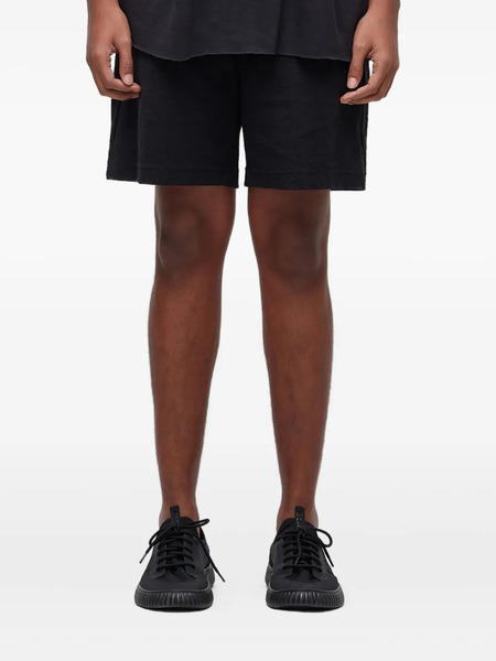  Osklen Basic Ribbed Bermuda Shorts - Black 