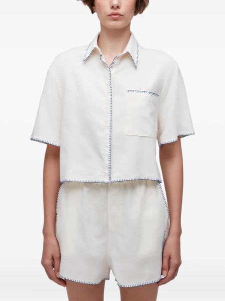  Osklen Contrast-stitching Shirt - White 