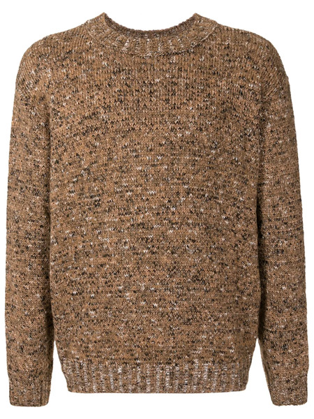  Osklen Crew-neck Speckle-knit Jumper - Brown 
