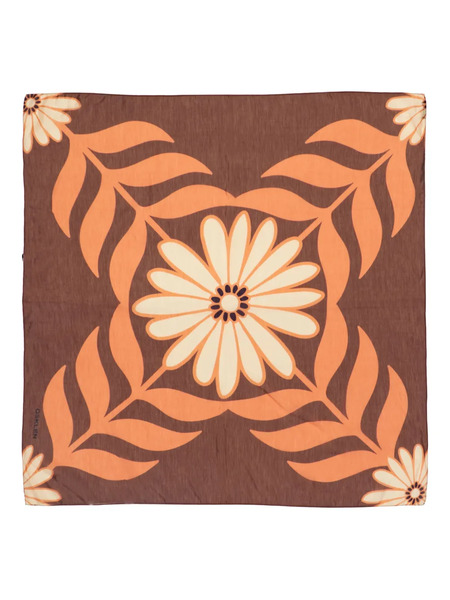  Osklen Daisy-floral Scarf - Brown 