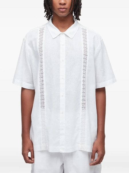 Osklen Embroidered-panel Shirt - White 