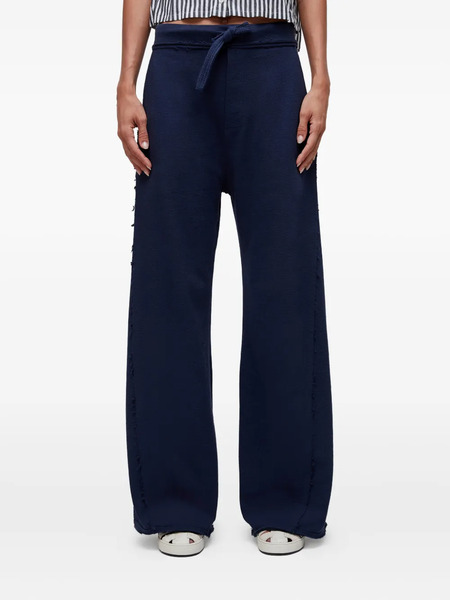  Osklen Frayed-hem Drawstring Trousers - Blue 