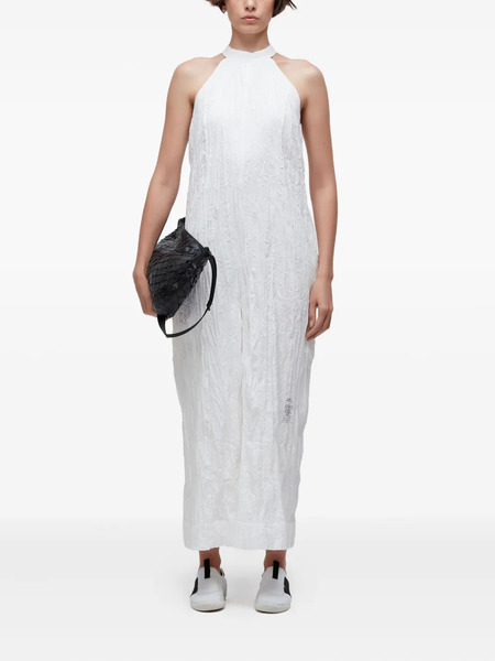  Osklen Halter-neck Wrinkle Jumpsuit - White 