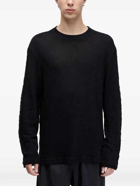  Osklen Knit Texture Seam Sweater - Black 