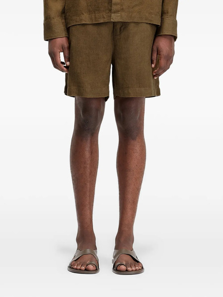  Osklen Linen Shorts - Green 