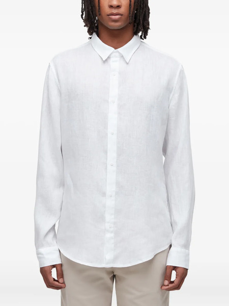  Osklen Long-sleeves Linen Shirt - White 