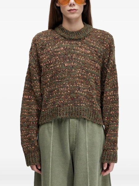  Osklen Mixed Knit Sweater - Green 