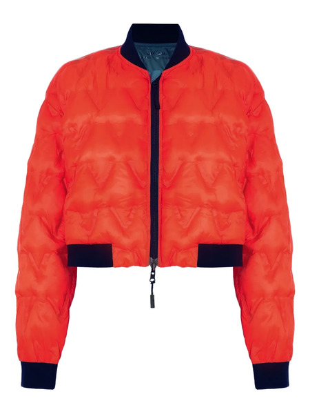  Osklen Puffer Quilted Bomber Jacket - Green 