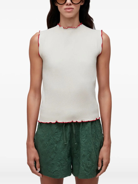  Osklen Ruffled-trim Top - White 