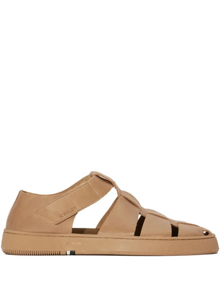  Osklen Soho Resort Leather Sandals - Neutrals 