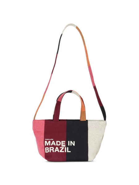  Osklen Striped Tote Bag - Red 