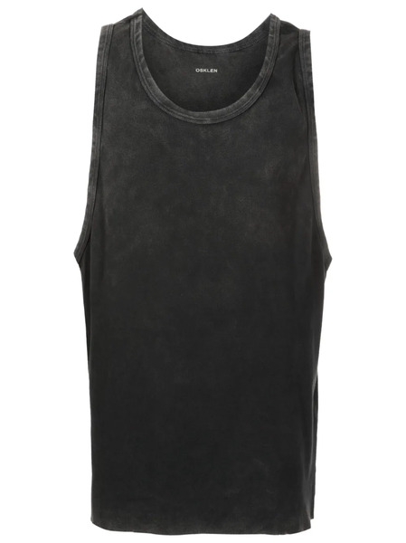  Osklen Washed Fine-ribbed Tank Top - Black 
