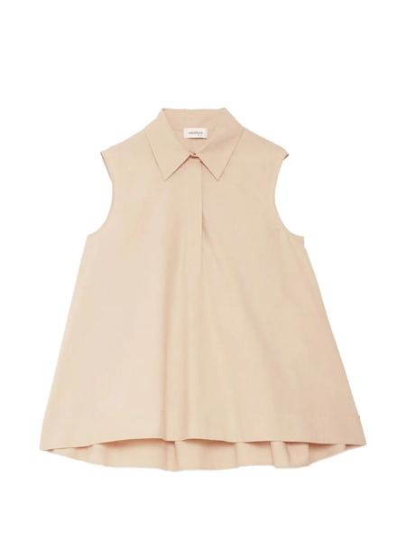  Ottod'ame Collared Layered Top - Neutrals 