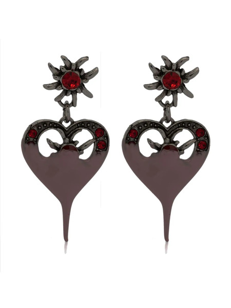  Ottolinger Dipped Heart Earrings - Silver 