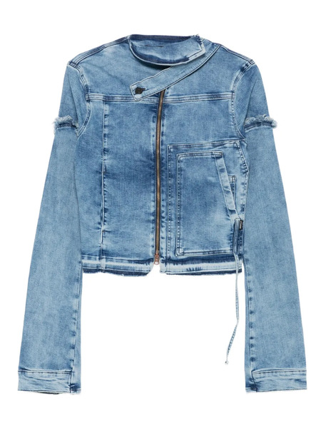  Ottolinger Frayed Denim Jacket - Blue 