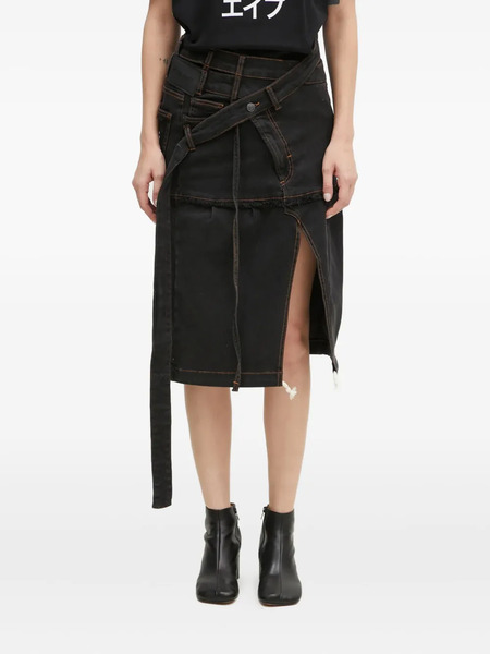  Ottolinger Frayed Split Skirt - Grey 