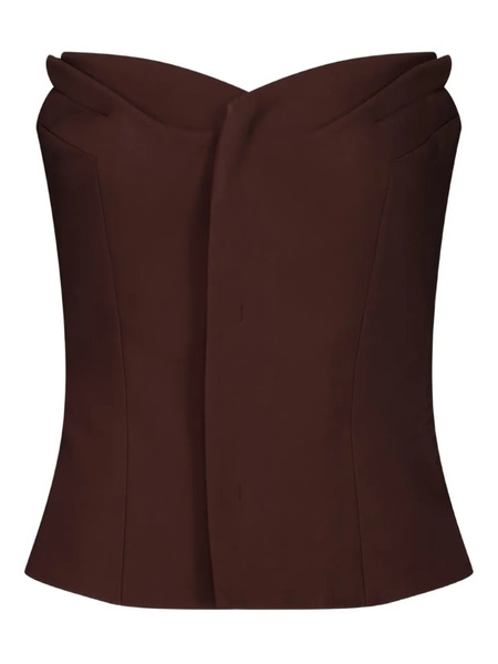  Ottolinger Gathered Top - Brown 