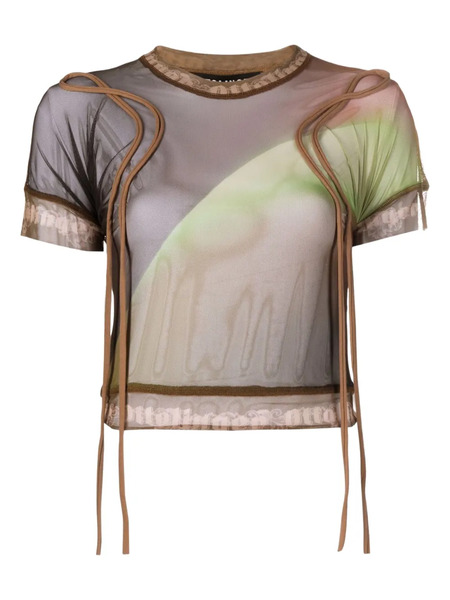  Ottolinger Mesh T-shirt - Brown 