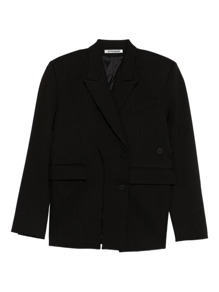  Ottolinger Pinstripe-pattern Blazer - Black 