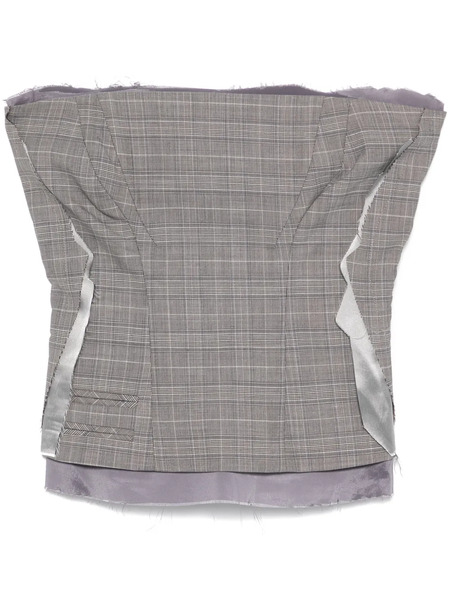  Ottolinger Plaid-check Corset - Grey 
