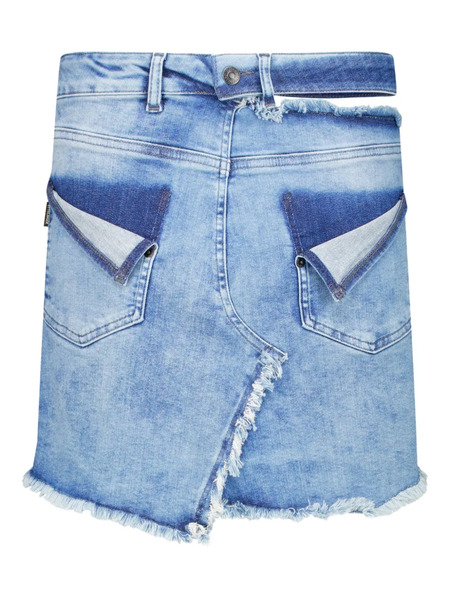  Ottolinger Reversed Denim Mini Skirt - Blue 