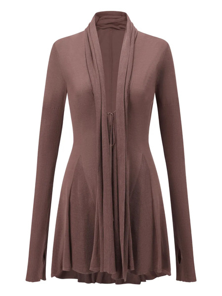  Oude Waag Draped Cardigan - Brown 