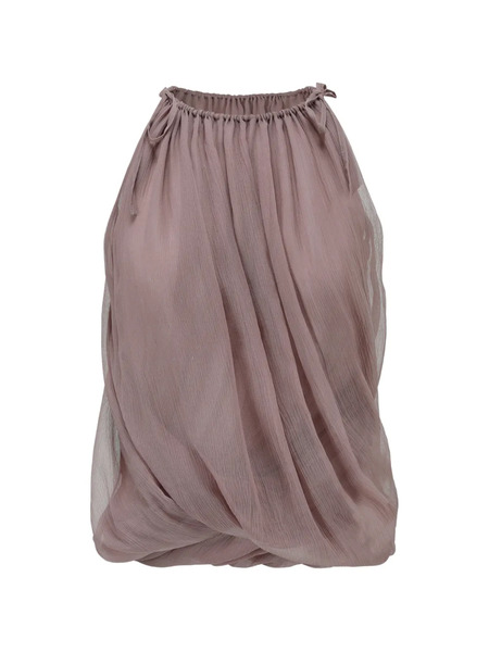  Oude Waag Draped Tie Top - Pink 