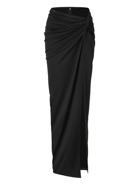  Oude Waag Knot-front Split Maxi Skirt - Black 